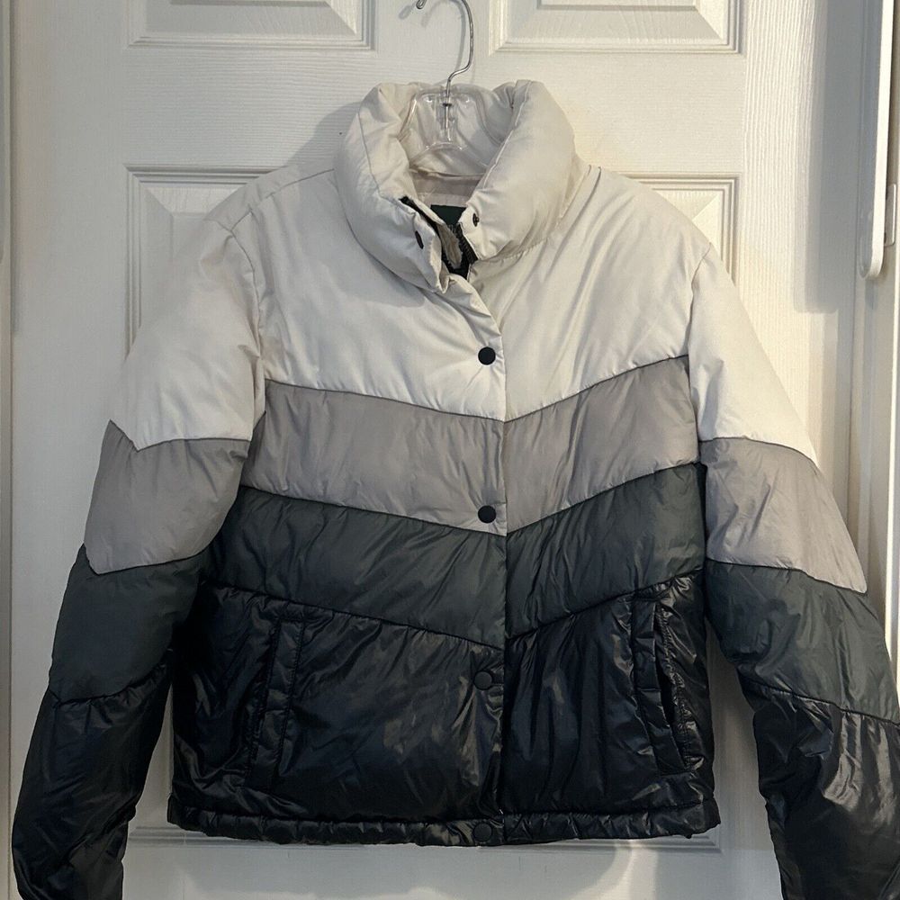 Wild Fable Puffer Jacket Coat Chevron Women's Size Small